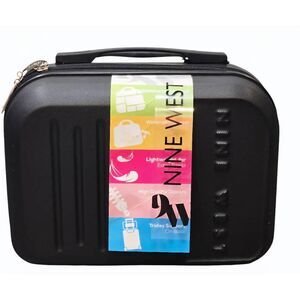 Nine West Hard Side Travel Cosmetic Case- Black